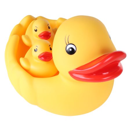 Mamá Pato con Patitos de Goma