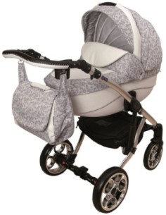 Nataly Blanco Flores Gris Polipiel 716S