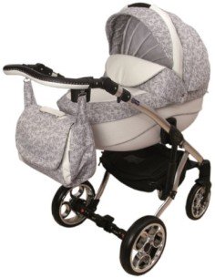 Nataly Blanco Flores Gris Polipiel 716S